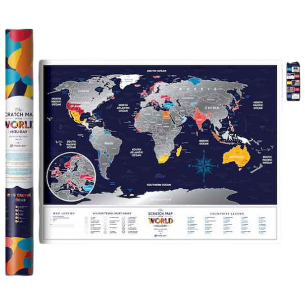 Joc de masă 1DEA.me Travel Map Holiday World Hartă de răzuire, 5+ photo 2