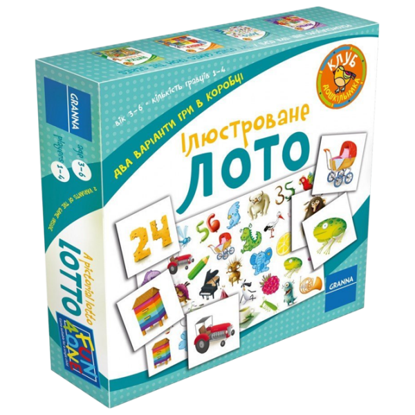 Настольная игра Granna Illustrated Bingo Бинго, 5+