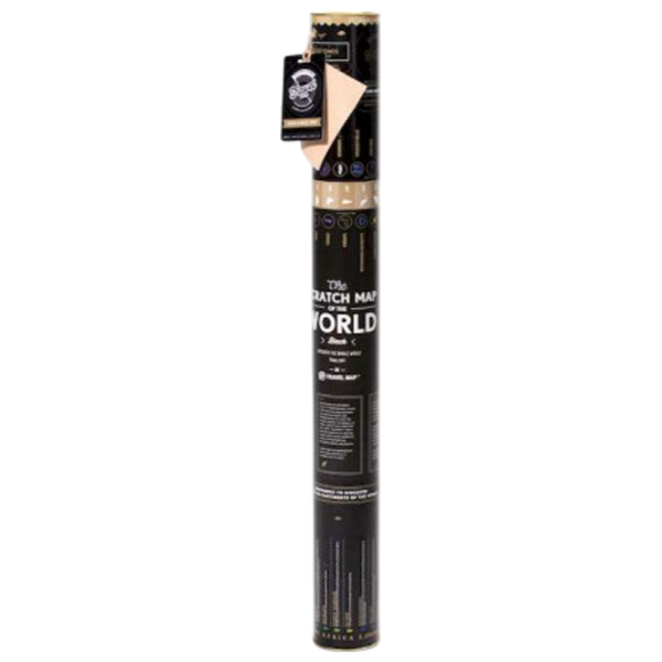 Joc de masă 1DEA.me Black World Hartă de răzuire, 7+