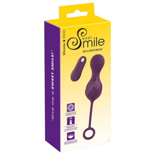 Вибратор Sweet Smile Remote Controlled Love Balls Пурпурный  photo 9