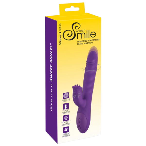 Вибратор Sweet Smile Thrusting & Rotating Пурпурный  photo 8