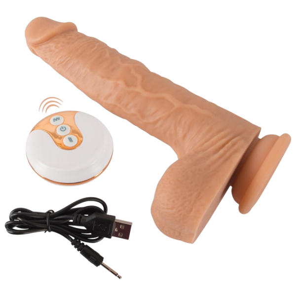 Вибратор You2Toys Natural Thrusting Vibe Бежевый  photo 4