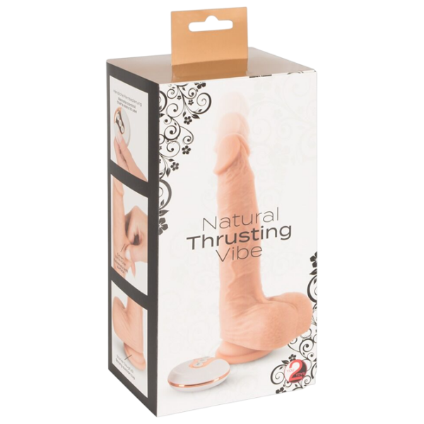 Вибратор You2Toys Natural Thrusting Vibe Бежевый  photo 6