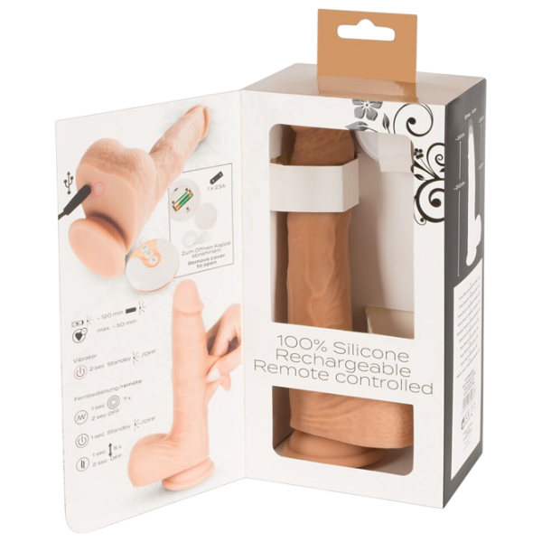 Вибратор You2Toys Natural Thrusting Vibe Бежевый  photo 7