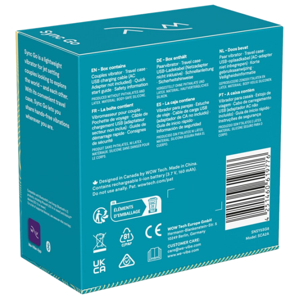Vibrator We-Vibe Sync Go Blue  photo 8