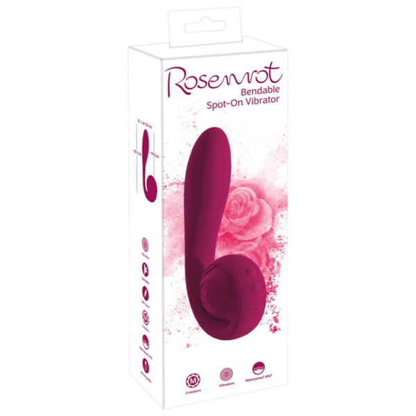 Вибратор Rosenrot Bendable Spot-on Красный  photo 8