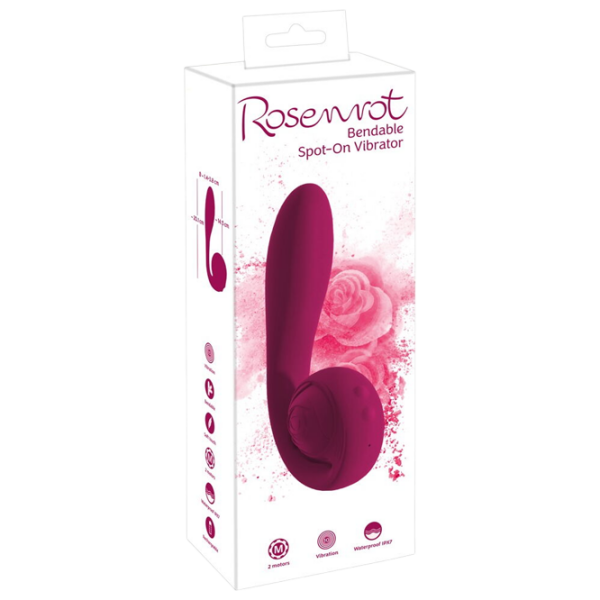 Вибратор Rosenrot Bendable Spot-on Красный  photo 8