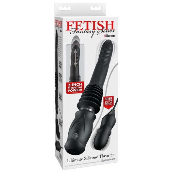 Вибратор Fetish Fantasy Ultimate Silicone Thruster Черный  photo 5