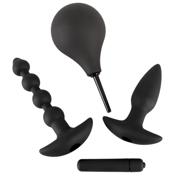 Вибратор Black Velvets Kit Anal Черный  photo 1