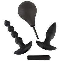 Вибратор Black Velvets Kit Anal Черный 