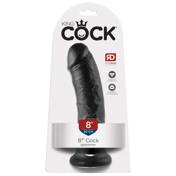 Дилдо King Cock 8 " (21.5 см) Черный  photo 4