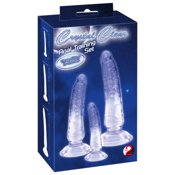 Анальная игрушка You2Toys Crystal Anal Training Set Синий  photo 6