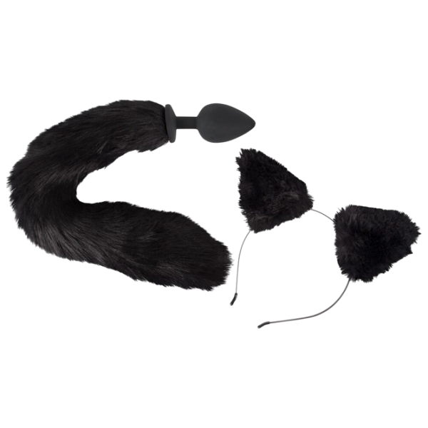Анальная игрушка Bad Kitty Pet Play Plug & Ears 2in1 Черный  photo 3