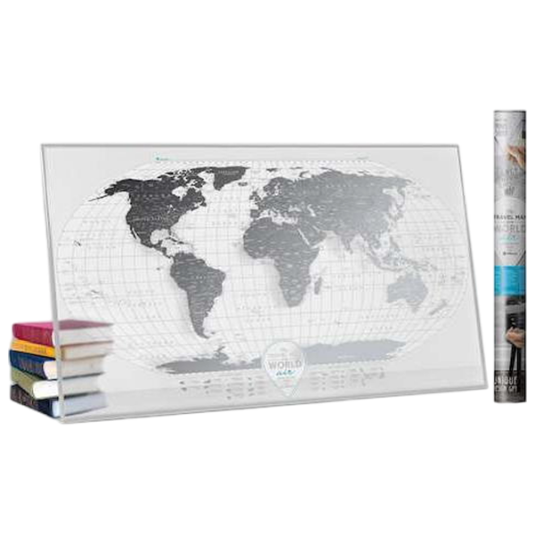Joc de masă 1DEA.me Travel Map Air World Hartă de răzuire, 5+ photo 2