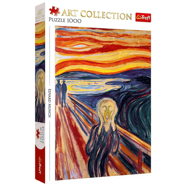 Puzzle Trefl Edward Munch - The Scream (93755) Numărul de piese: 1000, Vârsta recomandată: 12+