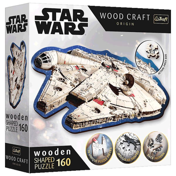 Puzzle Trefl Millennium Falcon (20189) Количество деталей: 160, Рекомендуемый возраст: 9+ photo 1