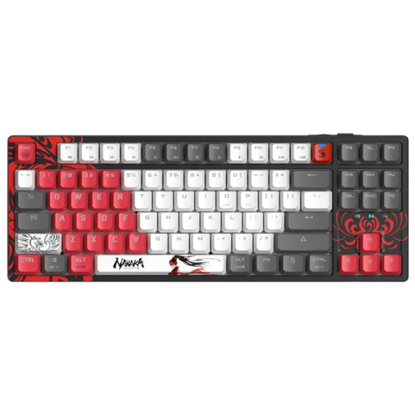 Tastatură A4Tech Bloody WS87 Naraka Black Gaming, Fără fir photo 2