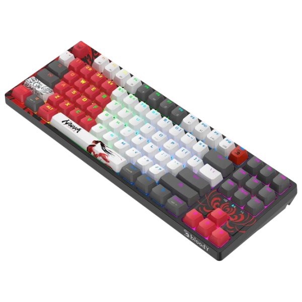 Tastatură A4Tech Bloody WS87 Naraka Black Gaming, Fără fir photo 6