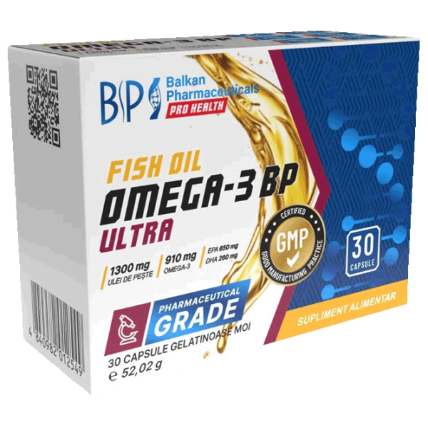 Vitamine și minerale Balkan Pharmaceuticals Omega 3 ULTRA 4840982012549  30 photo 1