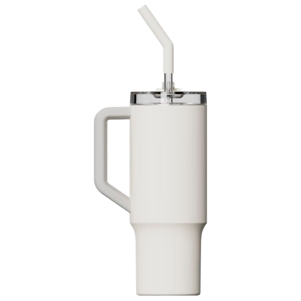 Cană termo Xiaomi Straw Mug White 1000 ml photo 1
