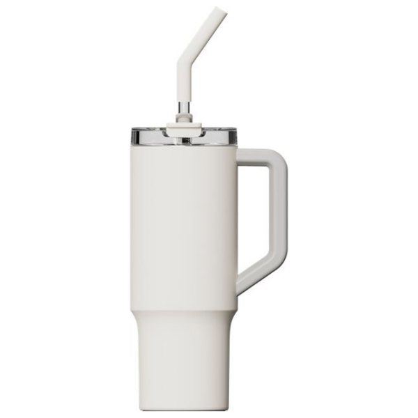Cană termo Xiaomi Straw Mug White 1000 ml photo 2