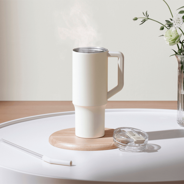Cană termo Xiaomi Straw Mug White 1000 ml photo 8
