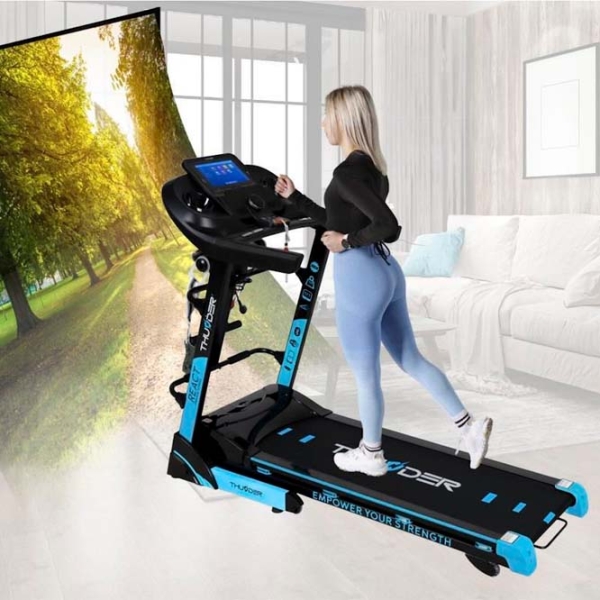 Bandă de alergat Thunder REACT-DS-TFT Black 160 kg, 18 km/h photo 5