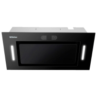 Hotă Backer XIGR SENSOR 750 52 GL Black 52 cm, Recirculare, 750 m³/h