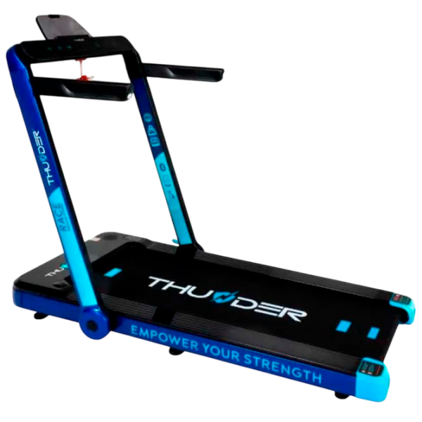 Bandă de alergat Thunder Race Blue 130 kg, 14 km/h photo 1
