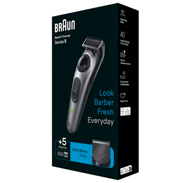 Trimmer facial Braun BT5440 Gray  photo 8
