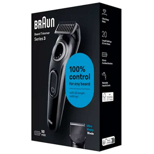Trimmer facial Braun BT3400 Black  photo 6