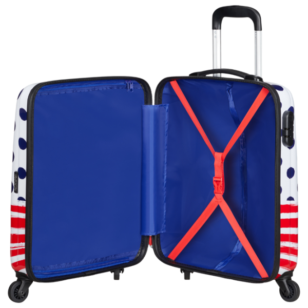 Valiză American Tourister Disney Legends Minnie Blue Dots Red 36l   photo 6