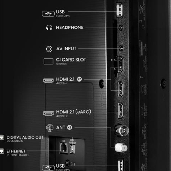 Телевизор Hisense 65E7NQ Smart TV 4K Черный 65" | QLED | 4K photo 8