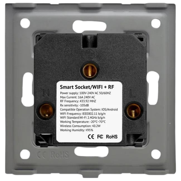 Smart priza Caligate WF1F-BK Черный  photo 4