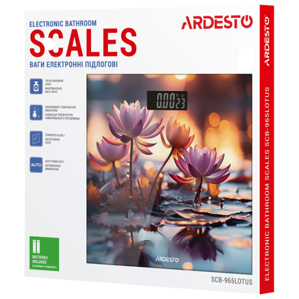 Cântar de podea Ardesto Lotus Multicolor 150 kg / Multicolor photo 5