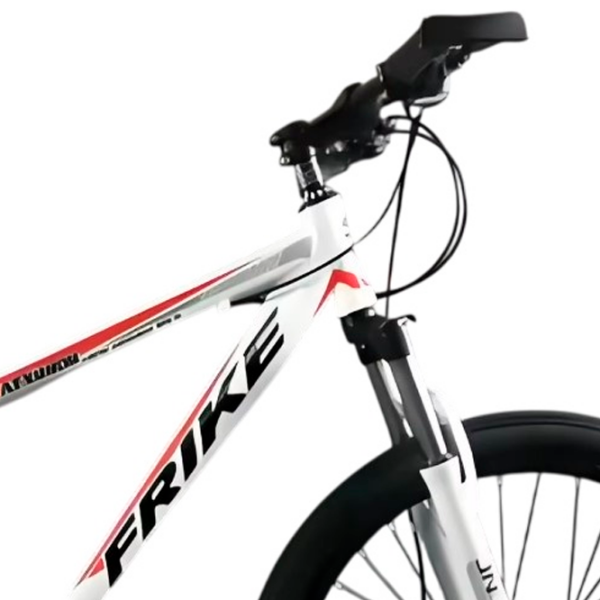 Bicicletă Frike TY-MTB 26" 17" Red White Oțel / Pentru adulți photo 4