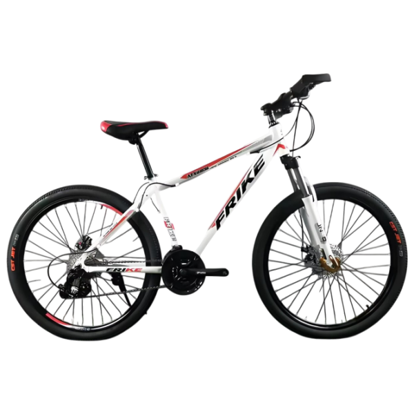 Bicicletă Frike TY-MTB 24" 14" Red White Oțel / Pentru adulți photo 1