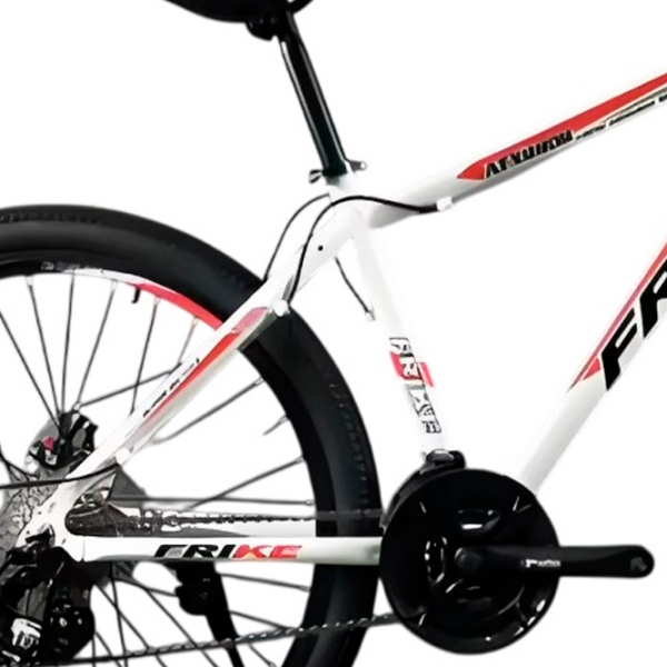 Bicicletă Frike TY-MTB 24" 14" Red White Oțel / Pentru adulți photo 3