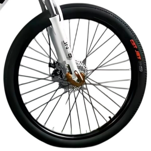 Bicicletă Frike TY-MTB 24" 14" Red White Oțel / Pentru adulți photo 5