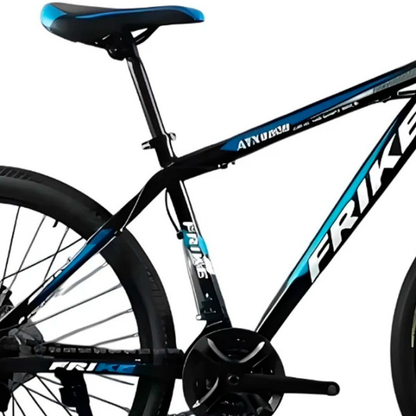 Bicicletă Frike TY-MTB 27.5" 18" Black Blue Oțel / Pentru adulți photo 3
