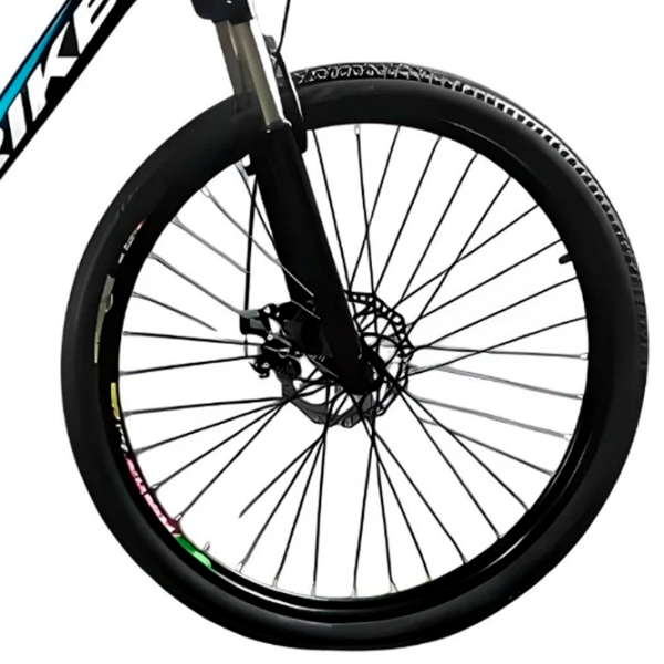 Bicicletă Frike TY-MTB 27.5" 18" Black Blue Oțel / Pentru adulți photo 5
