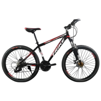 Bicicletă Frike TY-MTB 29" 20" Black Red Oțel / Pentru adulți