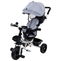 Triciclu FunFit Twist Gray  Metal / Pentru copii
