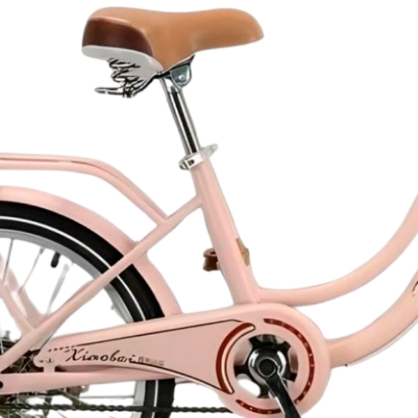 Bicicletă TyBike DF-02 20" 20" Pink Brown Oțel / Pentru copii photo 3