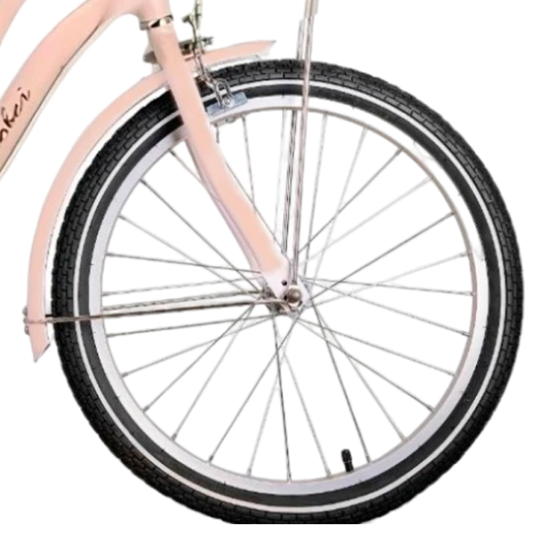 Bicicletă TyBike DF-02 20" 20" Pink Brown Oțel / Pentru copii photo 5