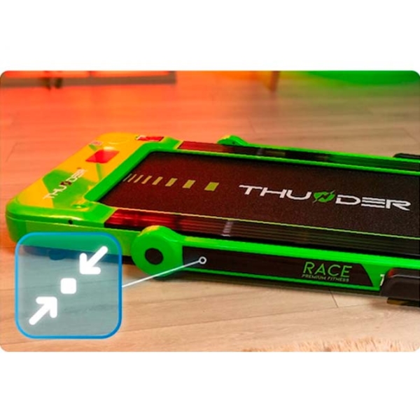 Беговая дорожка Thunder Race Зеленый 130 кг, 14 км/ч photo 4