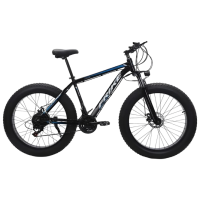 Bicicletă Frike TY-Fatbike 26" 17" Black Blue Aluminiu / Pentru adulți