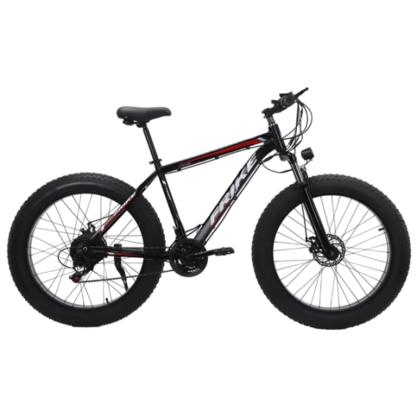 Bicicletă Frike TY-Fatbike 26" 17" Black Red Aluminiu / Pentru adulți photo 1