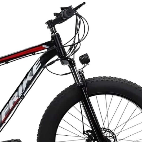 Bicicletă Frike TY-Fatbike 26" 17" Black Red Aluminiu / Pentru adulți photo 3