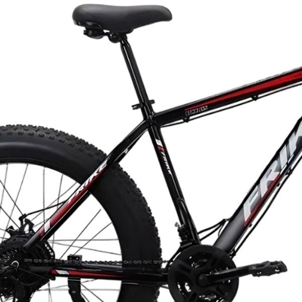 Bicicletă Frike TY-Fatbike 26" 17" Black Red Aluminiu / Pentru adulți photo 4